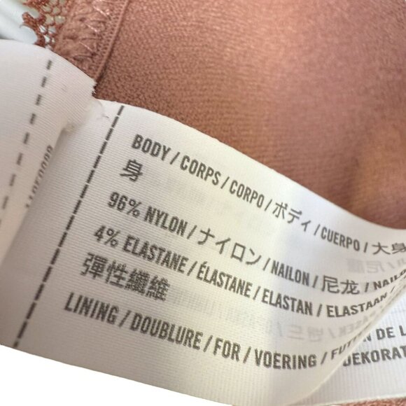 Abercrombie & Fitch Bra Size Small Bralette Brown Lace Racer Back NWOT - Picture 6 of 7